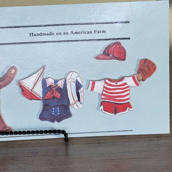 Bethany Farms Wooden Paper Doll Theo Bear New on card - Picture 6 of 10